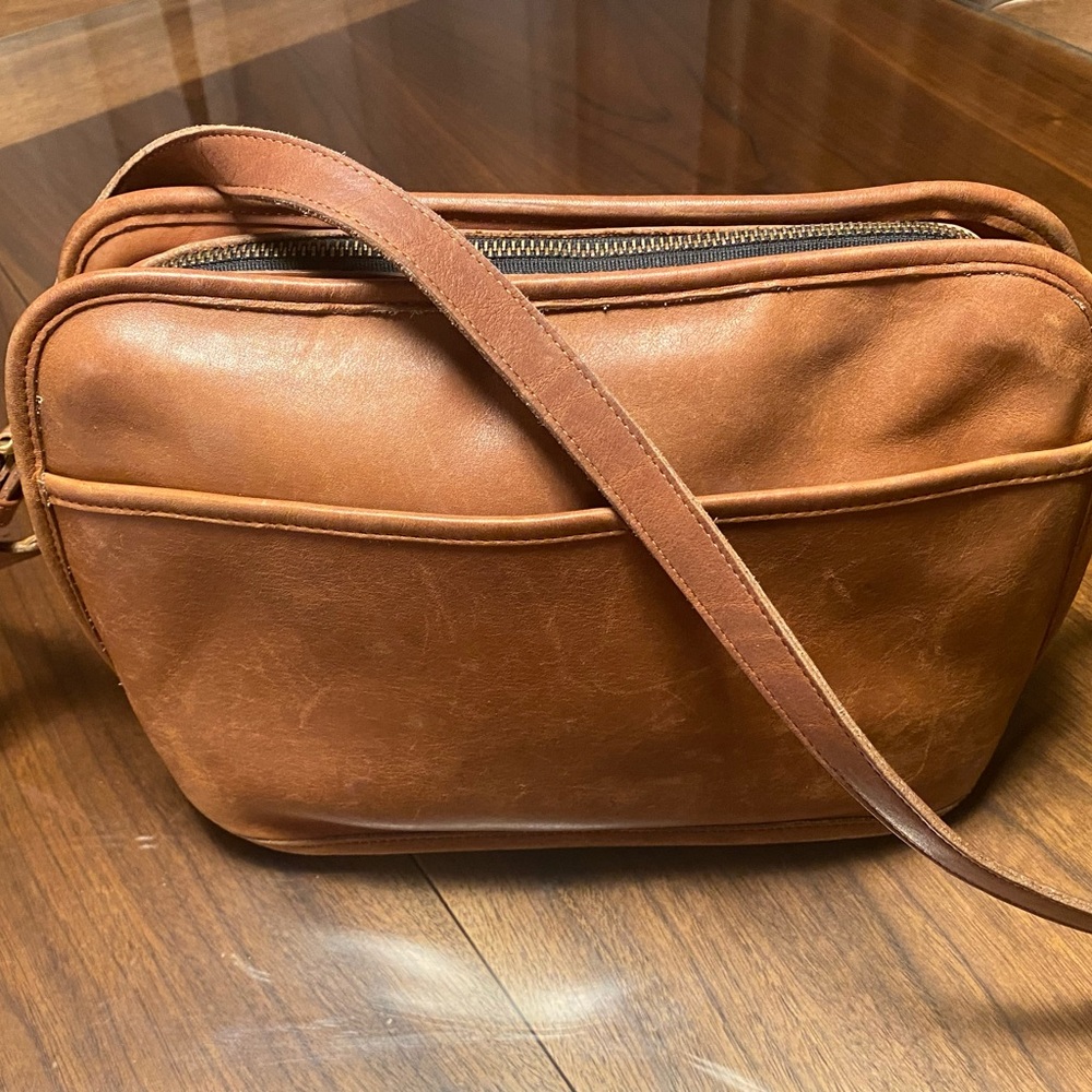 Coach British Tan Leather Shoulder Bag